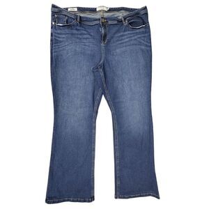 Torrid Women's Luxe Slim Bootcut Jeans 28 Tall Blue Medium Wash Denim